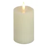National Tree Company 5 in. by 7 in. HGTV Home Collection Flameless Georgetown Pillar Candle, Ivory