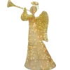 National Tree Company 60 in. Champagne Angel Decoration with LED Lights