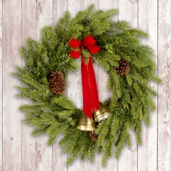 National Tree Company 28 in. Christmas Bells Pine Wreath