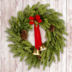 National Tree Company 28 in. Christmas Bells Pine Wreath
