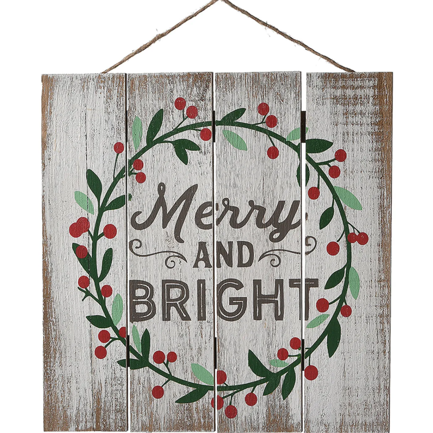 National Tree Company 13 in. Christmas Holiday Wall Sign