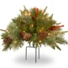National Tree Company 18 in. Colonial Fir Urn Filler with LED Lights