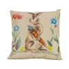 National Tree Company 16 in. Easter Bunny with Carrots Decorative Pillow