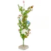 National Tree Company 24 in. Easter Decorative Tree Decorated with Pastel Eggs and Flower Blooms, and Wooden Block Base