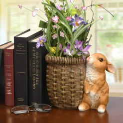 National Tree Company 7 in. Easter Rabbit Flower Pot Decoration