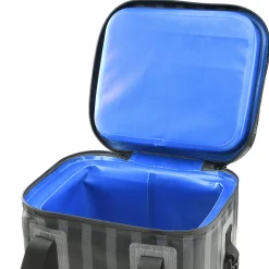 National Tree Company 11 in. Easy Tote Soft Cooler Gray Striped