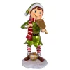 National Tree Company 36 in. Fiddle Playing Pixie Elf with Multicolor Lights