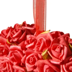 National Tree Company 7 in. Floral Red Roses Heart