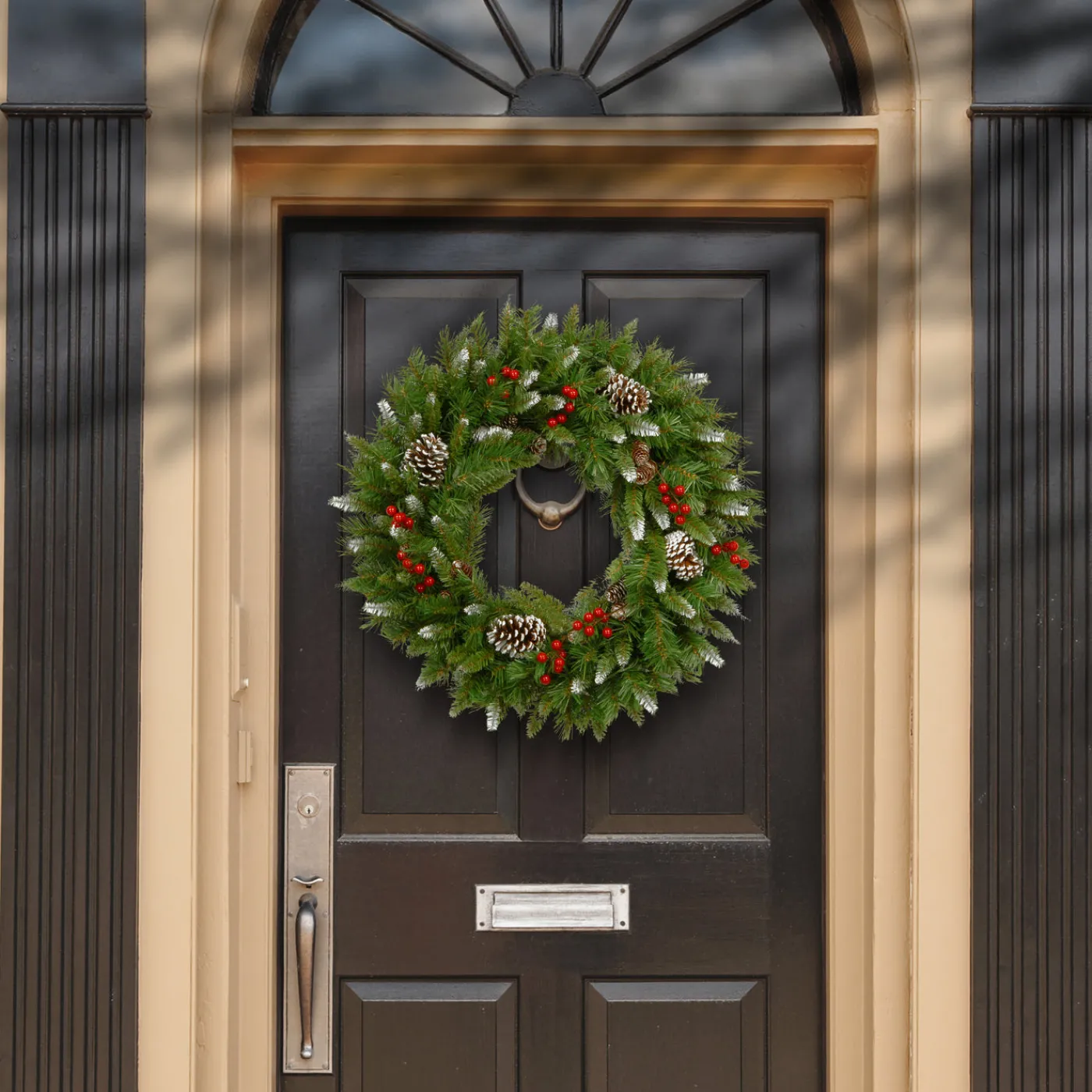 National Tree Company 24 in. Frosted Berry Wreath