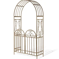 National Tree Company 93 in. Garden Accents Gated Archway