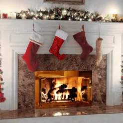 National Tree Company 21 in. General Store Collection Jester Style Red Stocking
