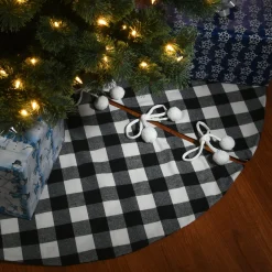 National Tree Company 52 in. General Store Collection Plaid Tree Skirt