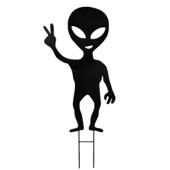 National Tree Company 38 in. Halloween Alien Garden Stakes Outdoor Lawn Decoration