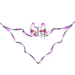 National Tree Company 23 in. Halloween Bat Lighted Sign Decoration with LED Lights