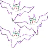 National Tree Company 25 in. Halloween Bat Trio Lighted Sign Decoration with LED Lights