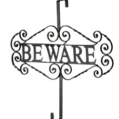 National Tree Company 16 in. Halloween Beware Wreath Hanger