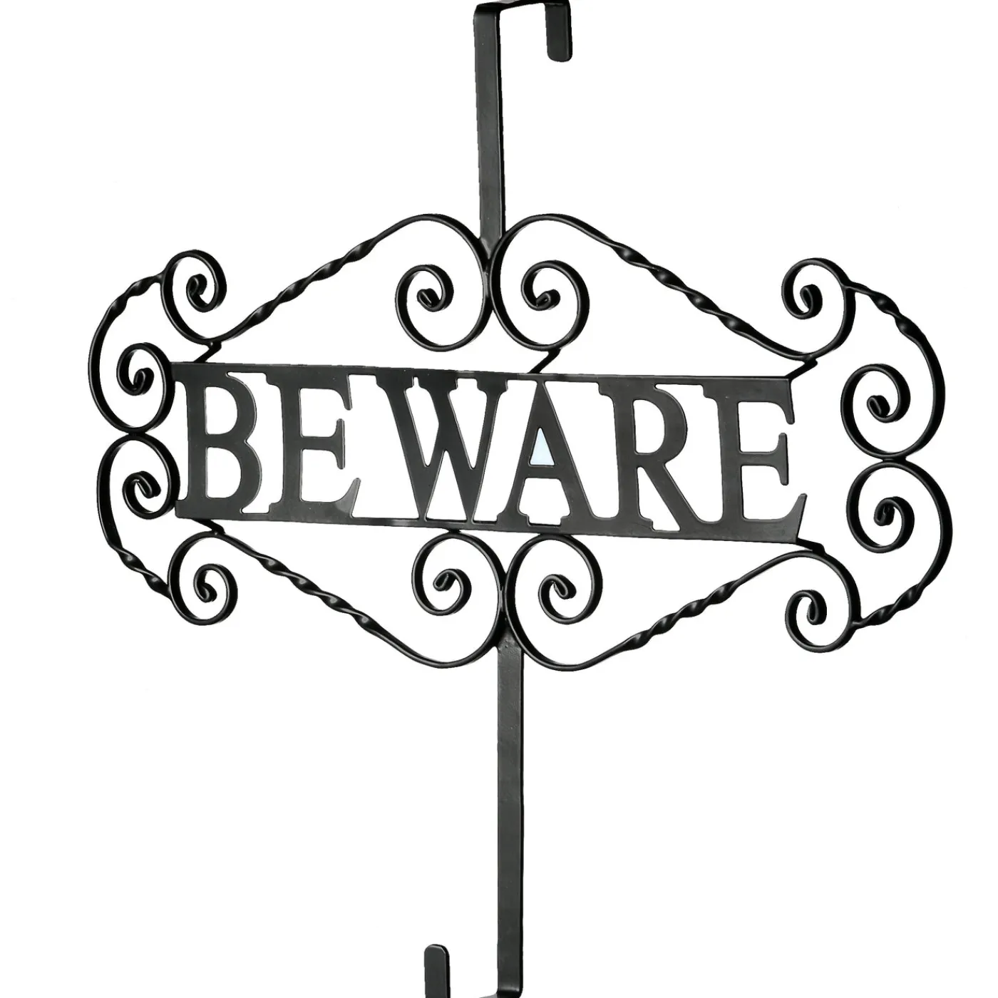 National Tree Company 16 in. Halloween Beware Wreath Hanger