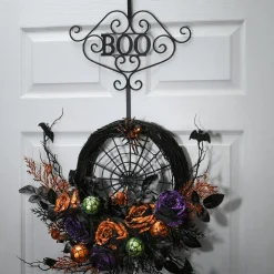 National Tree Company 17 in. Halloween Boo Wreath Hange