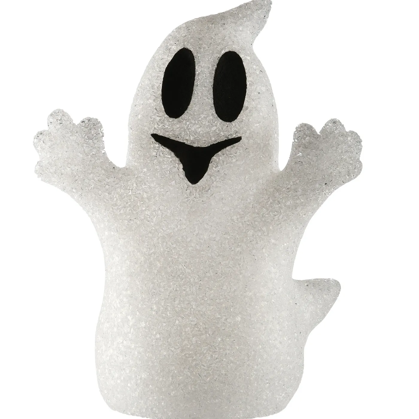 National Tree Company 9 in. Halloween Changes Color White Ghost Decoration with LED Lights