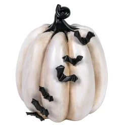 National Tree Company 9 in. Halloween Crawling Bats Pumpkin Tabletop Decoration