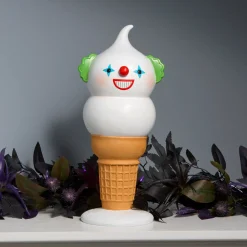 National Tree Company 14 in. Halloween Creepy Clown I-Scream Cone Tabletop Decoration