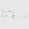 National Tree Company 57 in. Halloween Happy Halloween Sign Lighted Sign Decoration with LED Lights