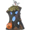 National Tree Company 18 in. Halloween Haunted Tree Trunk Decoration with LED Lights
