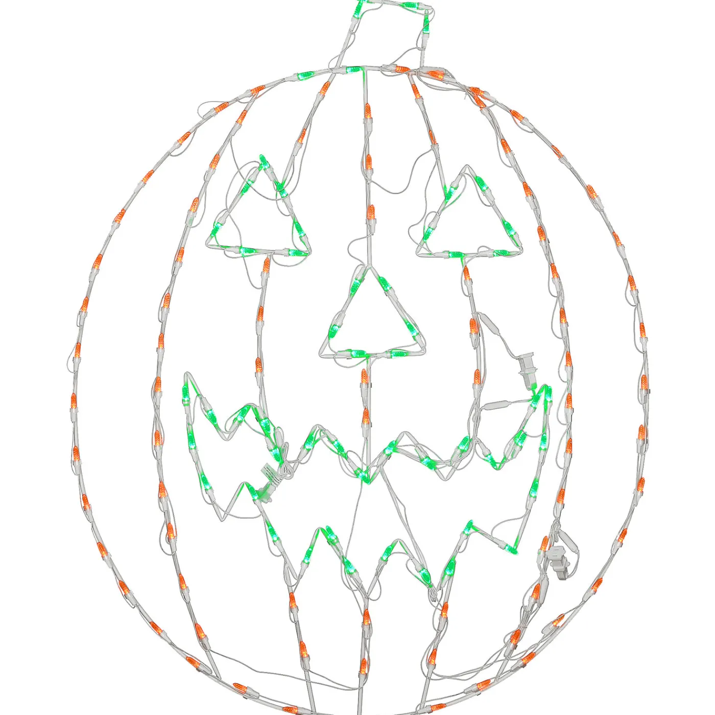 National Tree Company 44 in. Halloween Jack O Lantern Lighted Sign Decoration with LED Lights
