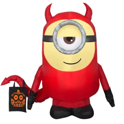 National Tree Company 42 in. Halloween Minion Dave Inflatable Decoration