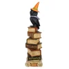 National Tree Company 32 in. Halloween Owl on Stacked Books Tabletop Decoration