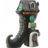 National Tree Company 6 in. Halloween Pre-Lit Haunted Boot House Decoration with LED Lights