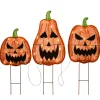 National Tree Company 26 in. Halloween Pre-Lit Jack-O-Lantern Garden Stakes