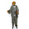National Tree Company 78 in. Halloween Pre-Lit Sound Activated Animated Pumpkin Zombie with LED Lights