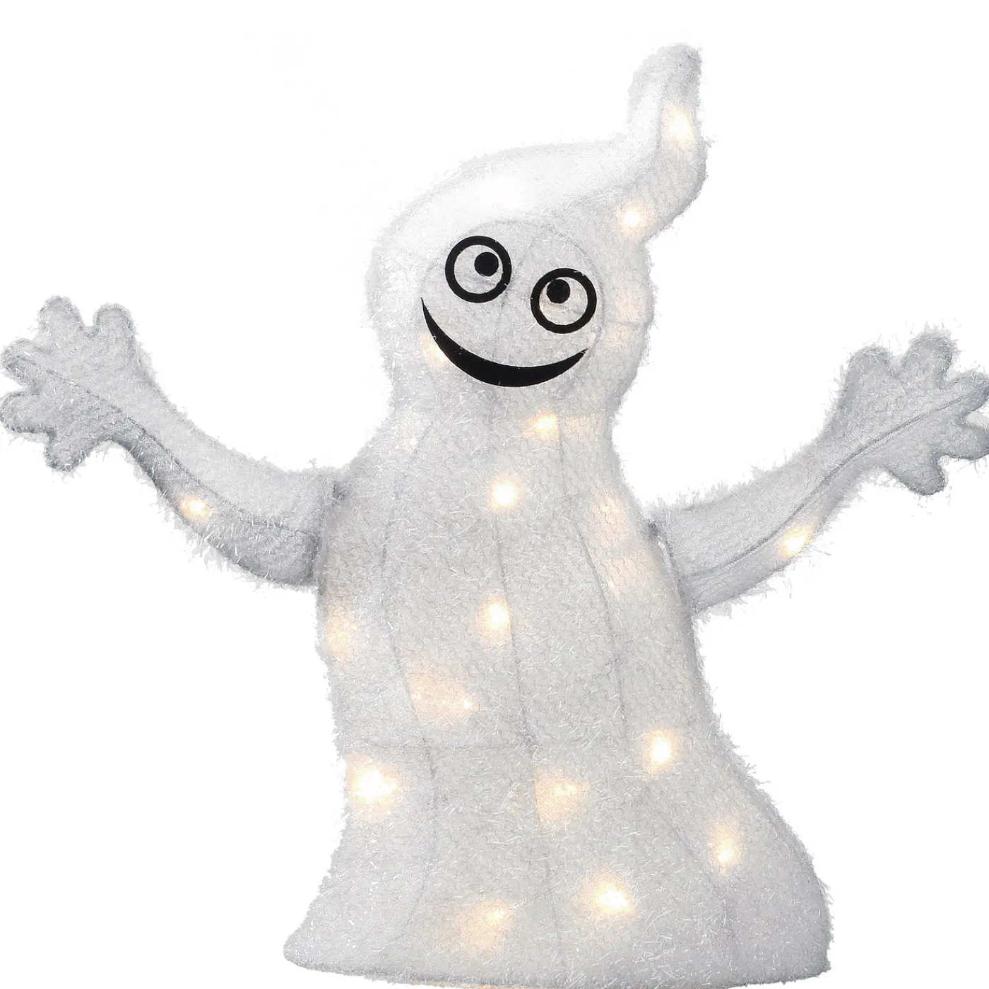 National Tree Company 18 in. Halloween Pre-Lit White Ghost Outdoor Decoration with LED Lights