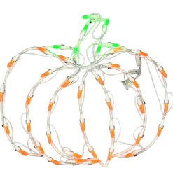 National Tree Company 14 in. Halloween Pumpkin Lighted Sign Decoration with LED Lights