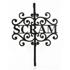 National Tree Company 16 in. Halloween Scram Metal Wreath Hanger
