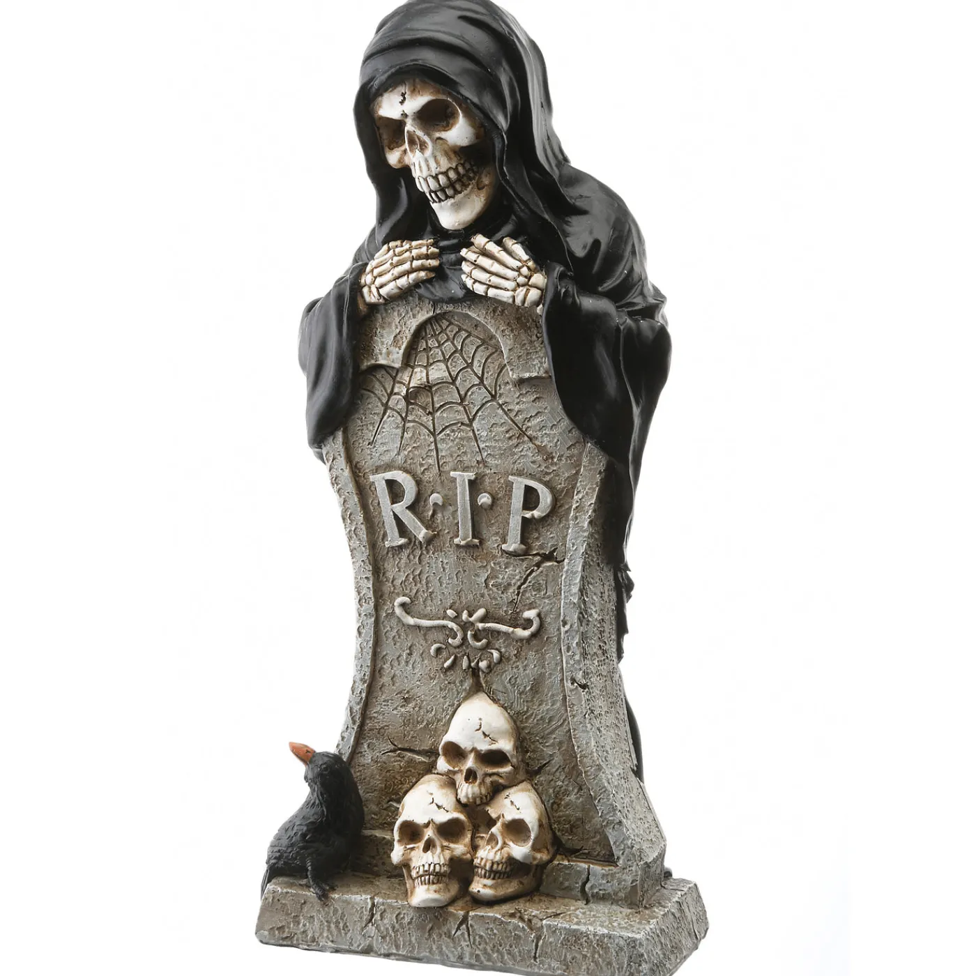 National Tree Company 12 in. Halloween Skeleton Behind a Tombstone Decoration