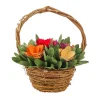 National Tree Company 10 in. Handcrafted Multicolor Floral Basket