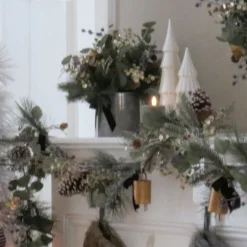National Tree Company 17 in. HGTV Home Collection Swiss Chic Arrangement