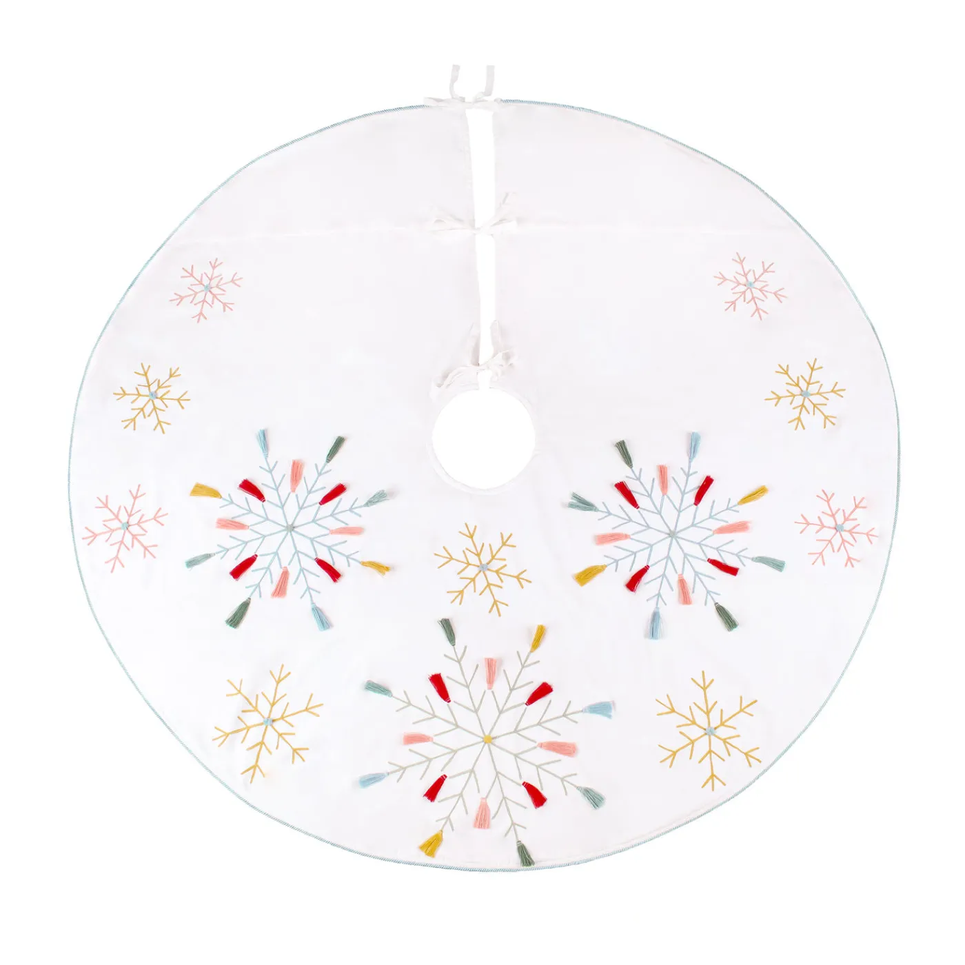 National Tree Company 54 in. HGTV Home Collection Embroidered Boho Tree Skirt