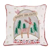 National Tree Company 18 in. HGTV Home Collection Snow Globe Christmas Pillow