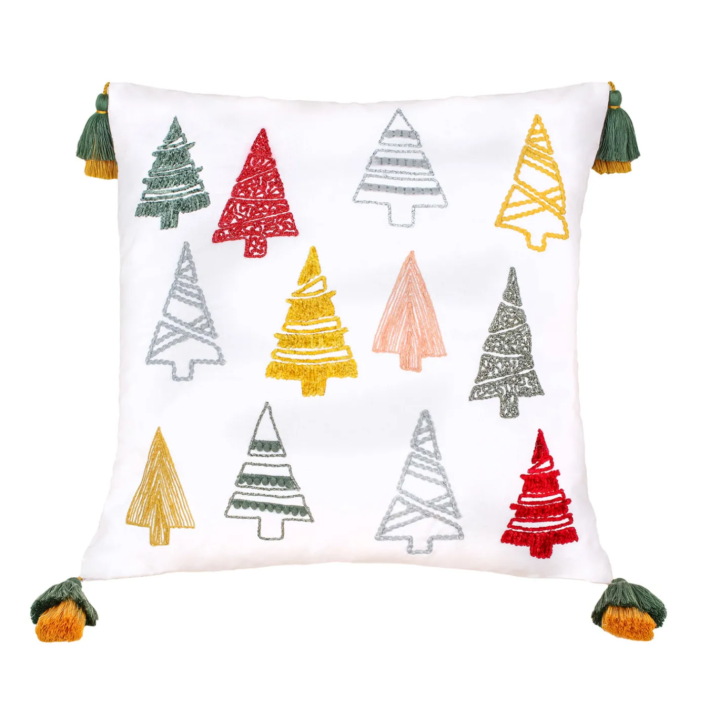 National Tree Company 18 in. HGTV Home Collection Evergreen Forest Christmas Pillow