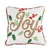 National Tree Company 18 in. HGTV Home Collection Embroidered Joy Christmas Pillow