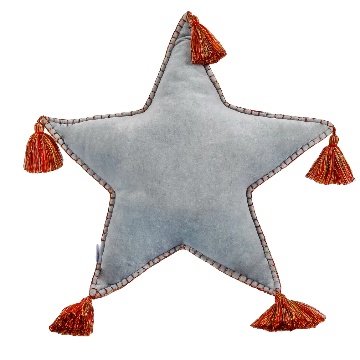 National Tree Company 16 in. HGTV Home Collection Star Shape Pillow, Light Blue