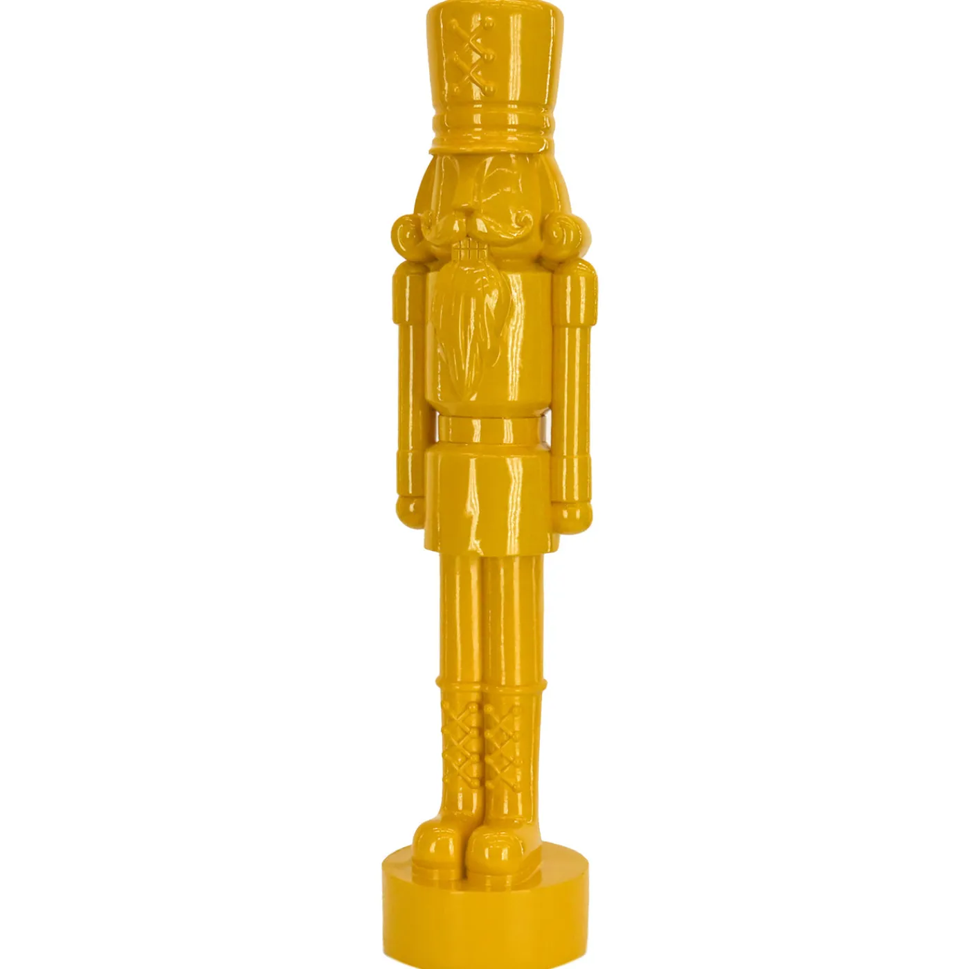 National Tree Company 24 in. HGTV Home Collection Nutcracker Christmas Decor, Yellow