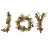 National Tree Company 5 in. HGTV Home Collection Evergreen JOY Wall Decoration