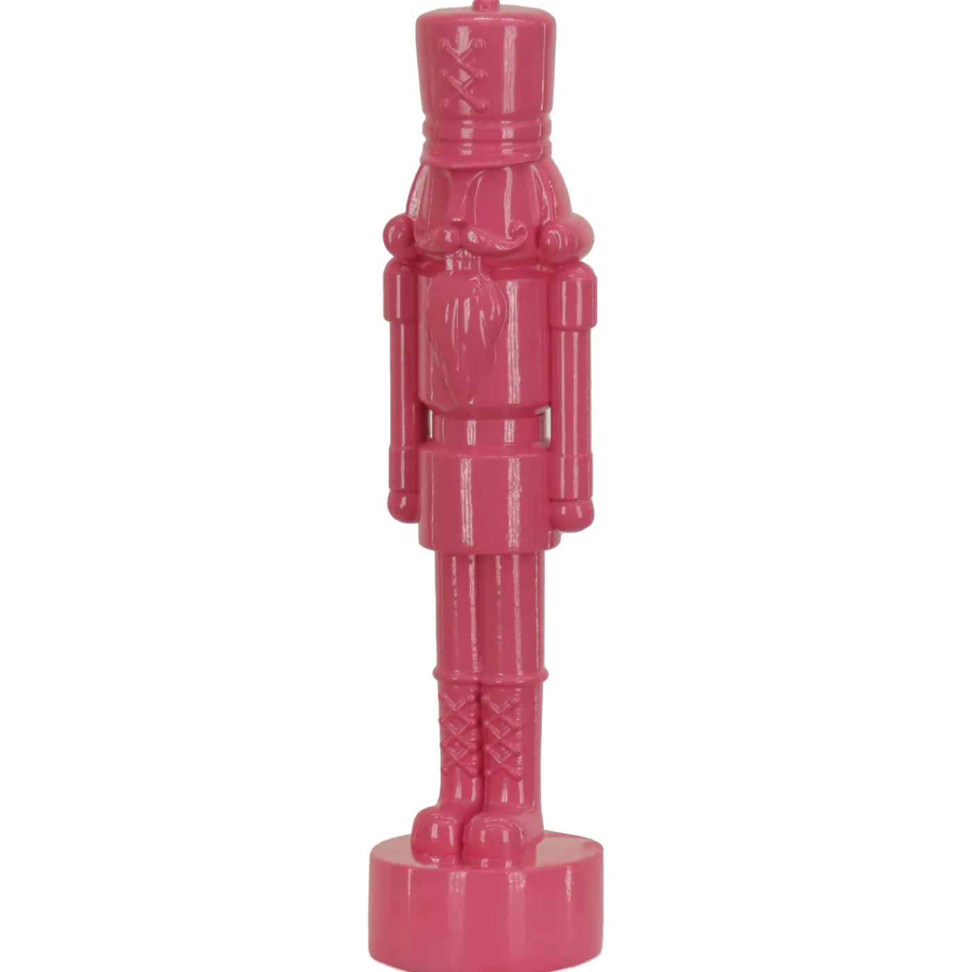 National Tree Company 18 in. HGTV Home Collection Nutcracker Christmas Decor, Pink
