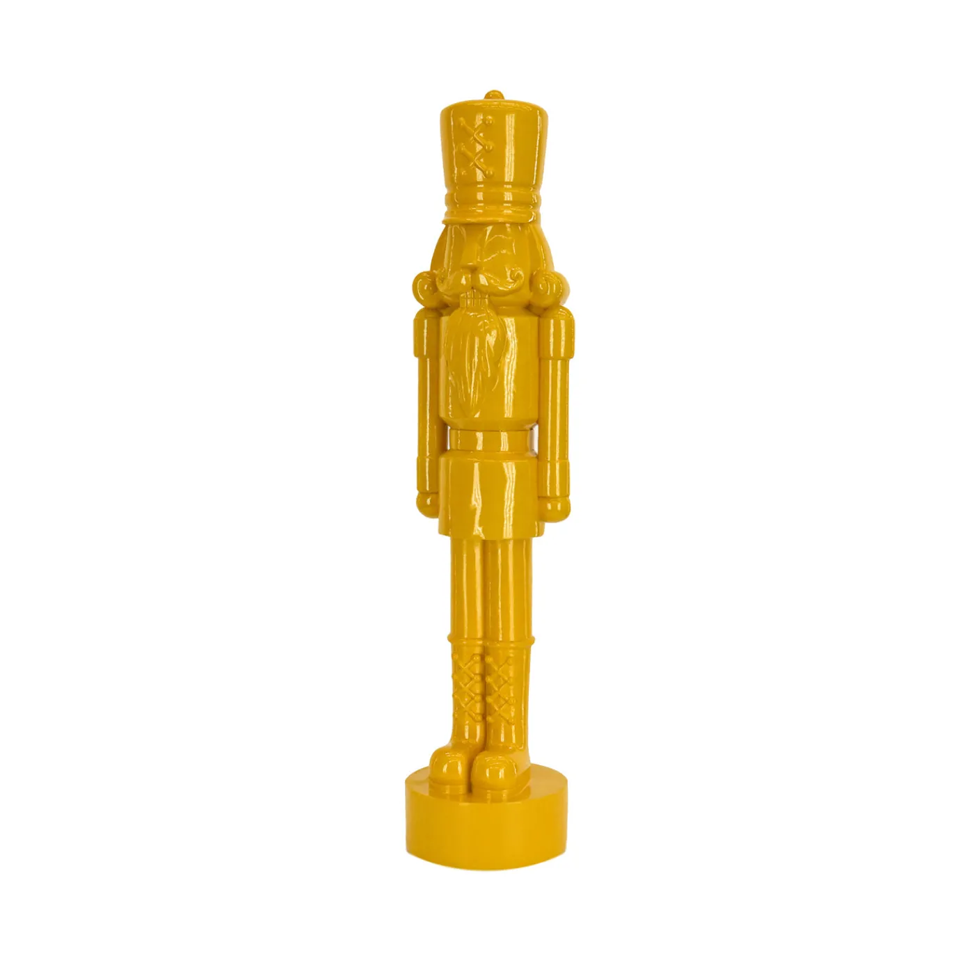 National Tree Company 12 in. HGTV Home Collection Nutcracker Christmas Decor, Yellow