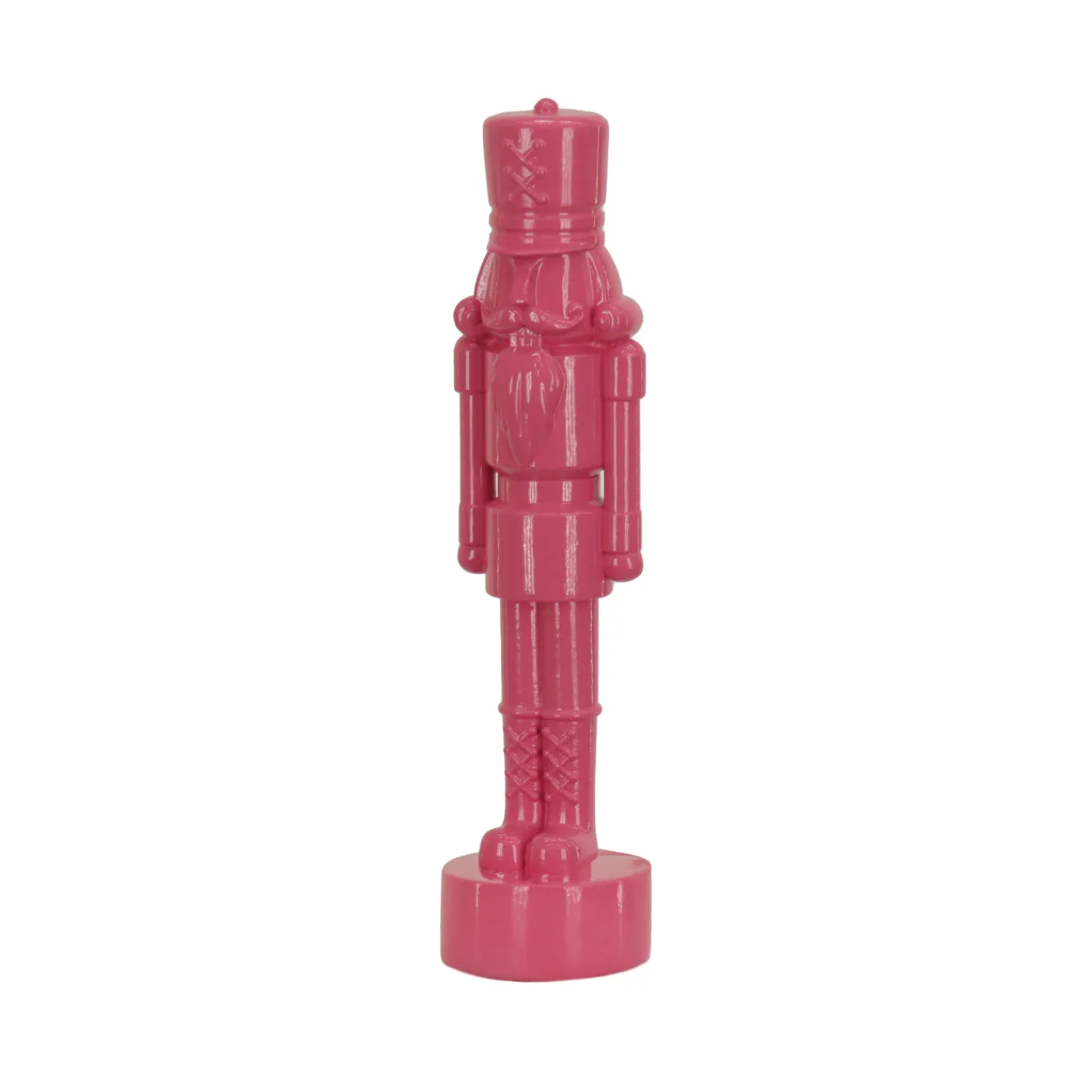 National Tree Company 12 in. HGTV Home Collection Nutcracker Christmas Decor, Pink