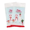 National Tree Company 18 in. HGTV Home Collection Merry Christmas Llamas Guest Towel Pair